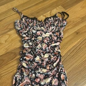 For love and lemons dress size XS floral pattern (black) with lace detail